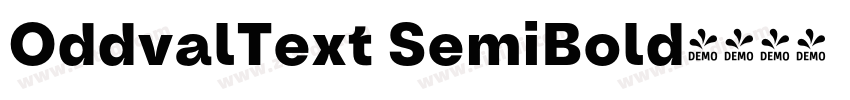 OddvalText SemiBold字体转换